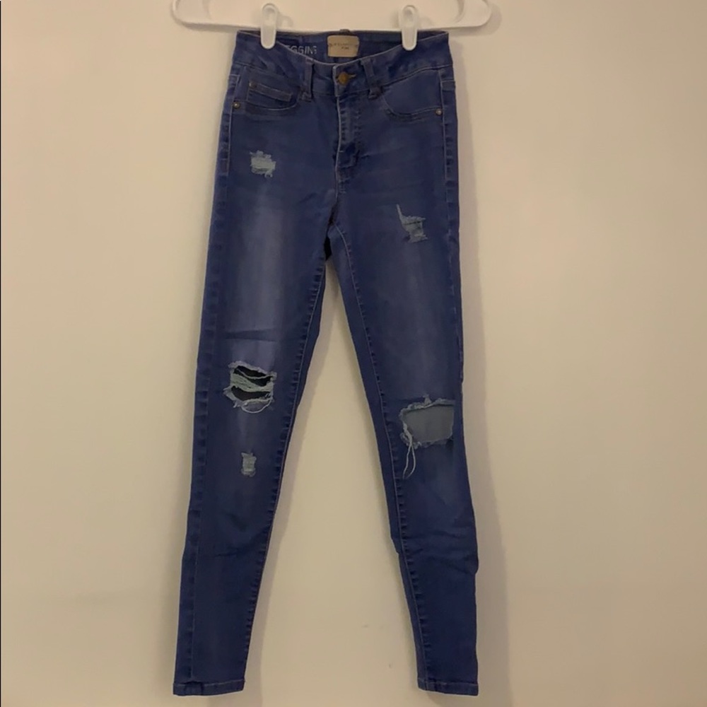 celebrity pink blue jeans